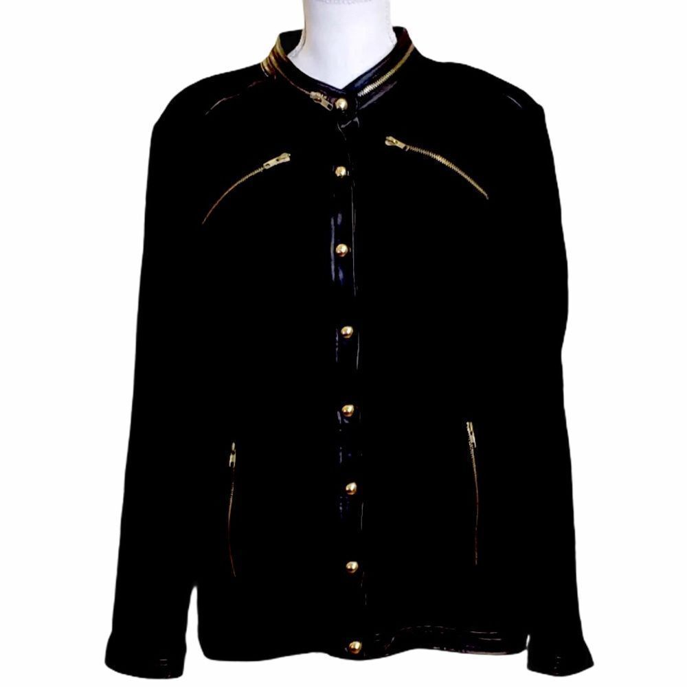 Linea by Louis Dell’olio Black Military Jacket
